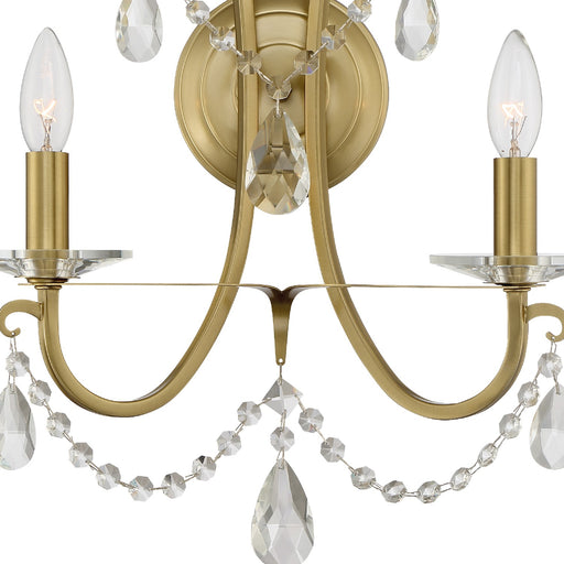 Crystorama 6822-VG-CL-S Othello Two Light Wall Sconce Vibrant Gold Alternate Image.jpg