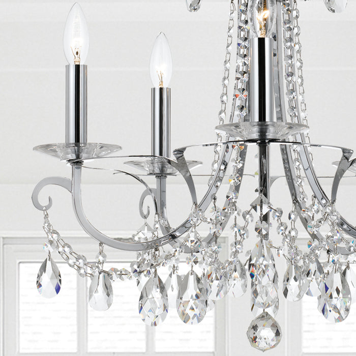 Crystorama 6825-CH-CL-SAQ Othello Five Light Chandelier Polished Chrome Alternate Image 2.jpg