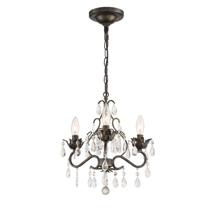 Crystorama 4534-EB-CL-MWP Paris Market Three Light Mini Chandelier English Bronze Alternate Image 2.jpg