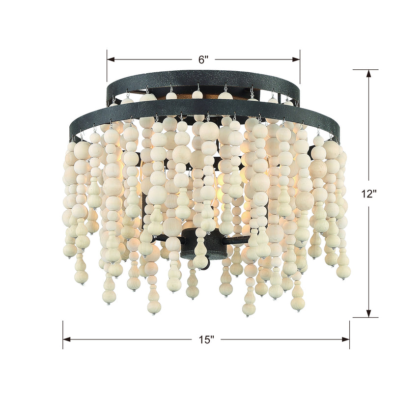 Crystorama POP-A5073-FB Poppy Three Light Semi Flush Mount Forged Bronze Alternate Image.jpg