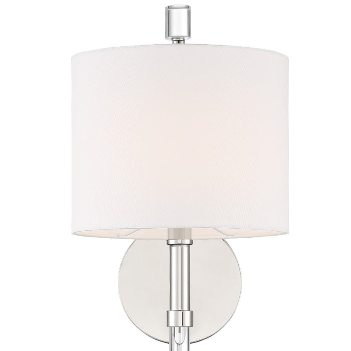 Crystorama RAC-A3501-PN Rachel One Light Wall Sconce Polished Nickel Alternate Image.jpg