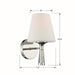 Crystorama RAM-A3401-PN Ramsey One Light Wall Sconce Polished Nickel Alternate Image.jpg