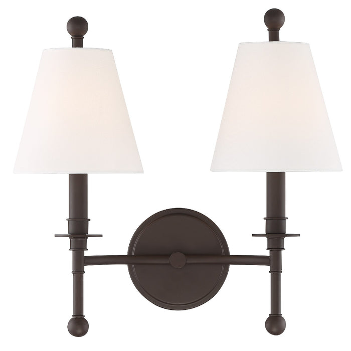 Crystorama RIV-383-DB Riverdale Two Light Wall Sconce Dark Bronze Alternate Image 4.jpg