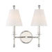 Crystorama RIV-383-PN Riverdale Two Light Wall Sconce Polished Nickel Alternate Image.jpg