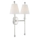 Crystorama RIV-383-PN Riverdale Two Light Wall Sconce Polished Nickel Alternate Image 2.jpg