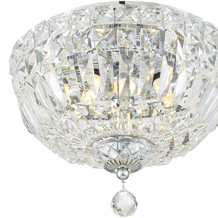 Crystorama ROS-A1003-CH-CL-MWP Roslyn Three Light Flush Mount Polished Chrome Alternate Image 2.jpg