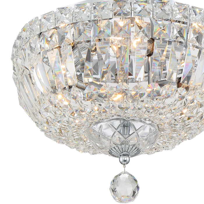Crystorama ROS-A1004-CH-CL-MWP Roslyn Four Light Flush Mount Polished Chrome Alternate Image 2.jpg