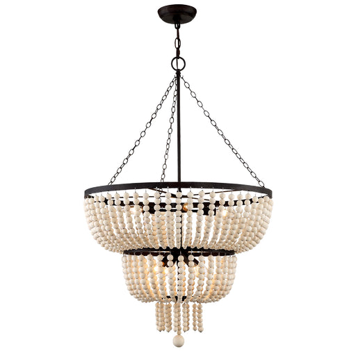 Crystorama 610-FB Rylee Eight Light Chandelier Forged Bronze Alternate Image.jpg