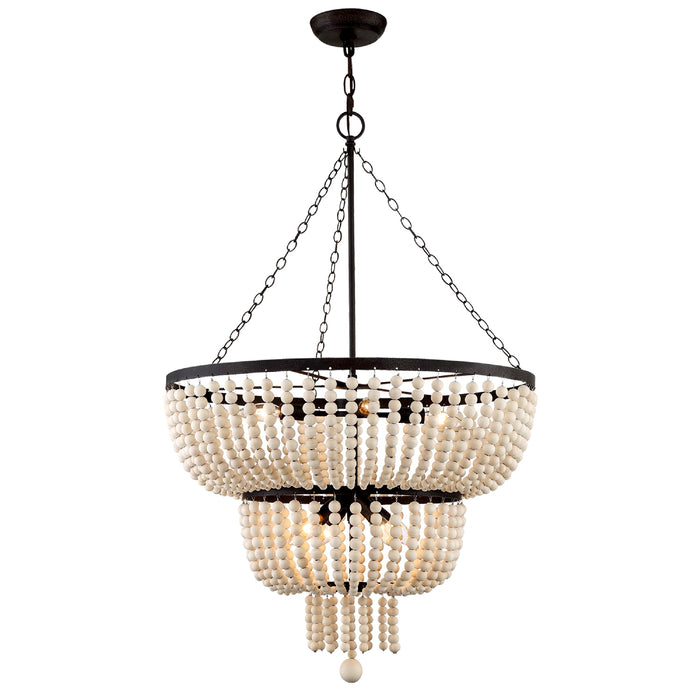 Crystorama 610-FB Rylee Eight Light Chandelier Forged Bronze Alternate Image.jpg