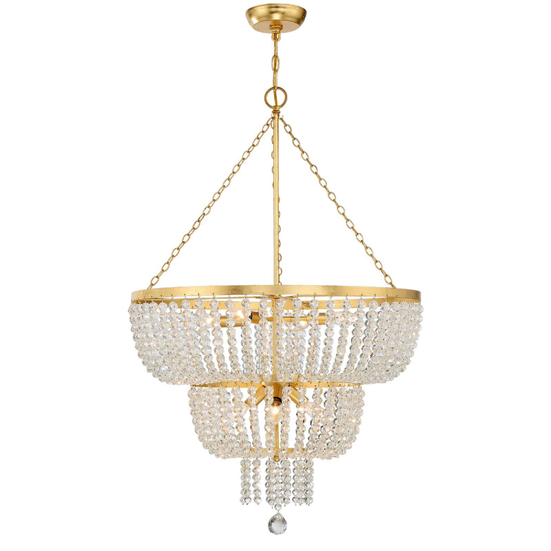 Crystorama 610-GA Rylee Eight Light Chandelier Antique Gold Alternate Image.jpg