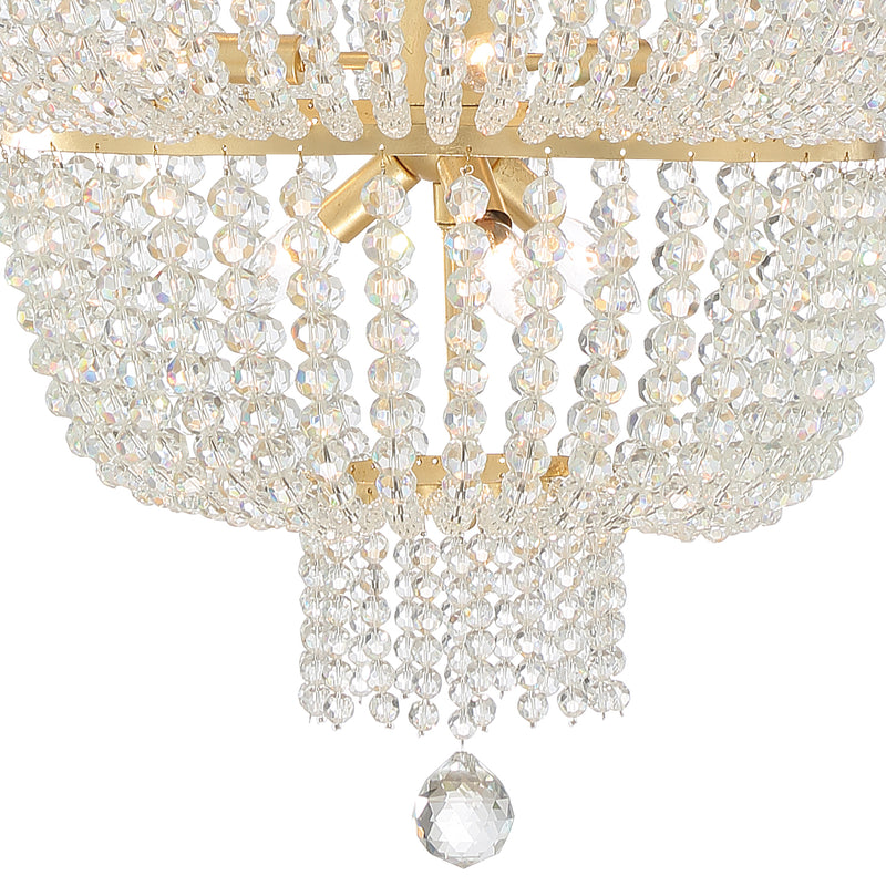 Crystorama 610-GA Rylee Eight Light Chandelier Antique Gold Alternate Image 2.jpg