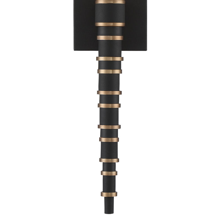 Crystorama SLO-A3601-VG-BF Sloane One Light Wall Sconce Vibrant Gold / Black Forged Alternate Image.jpg