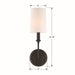 Crystorama 2241-BF Sylvan One Light Wall Sconce Black Forged Alternate Image 2.jpg