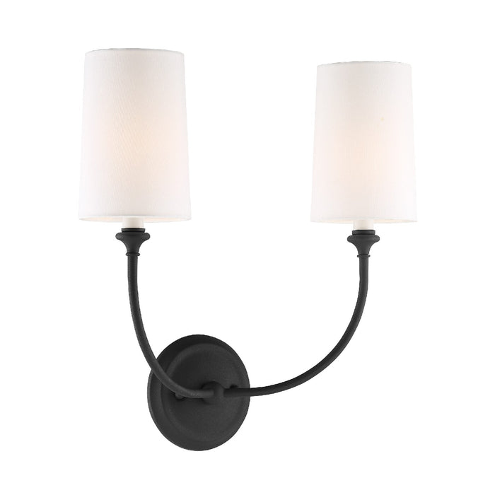 Crystorama 2242-BF Sylvan Two Light Wall Sconce Black Forged Alternate Image.jpg