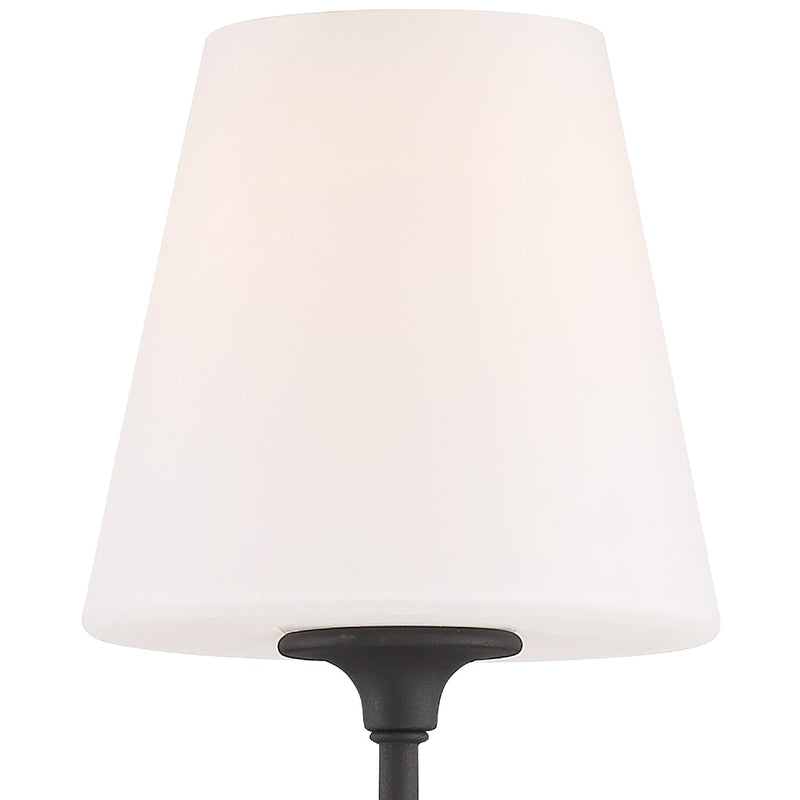 Crystorama 2441-OP-BF Sylvan One Light Wall Sconce Black Forged Alternate Image.jpg