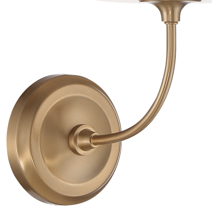 Crystorama 2441-OP-VG Sylvan One Light Wall Sconce Vibrant Gold Alternate Image 2.jpg