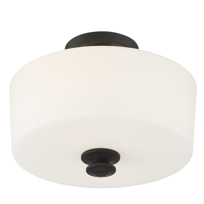 Crystorama TRA-A3302-BF Travis Two Light Semi Flush Mount Black Forged Alternate Image.jpg