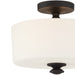 Crystorama TRA-A3302-BF Travis Two Light Semi Flush Mount Black Forged Alternate Image 2.jpg