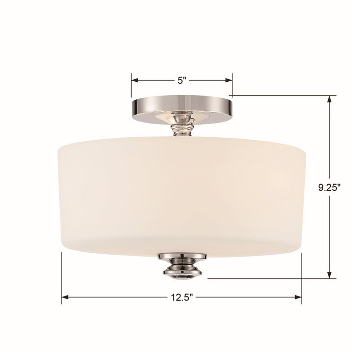 Crystorama TRA-A3302-PN Travis Two Light Semi Flush Mount Polished Nickel Alternate Image.jpg