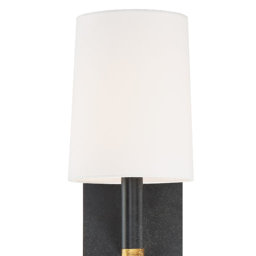 Crystorama WES-9901-BK-GA Weston One Light Wall Sconce Black / Antique Gold Alternate Image.jpg