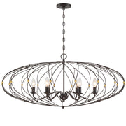 Crystorama ZUC-A9036-EB-GA Zucca Six Light Chandelier English Bronze / Antique Gold Alternate Image.jpg
