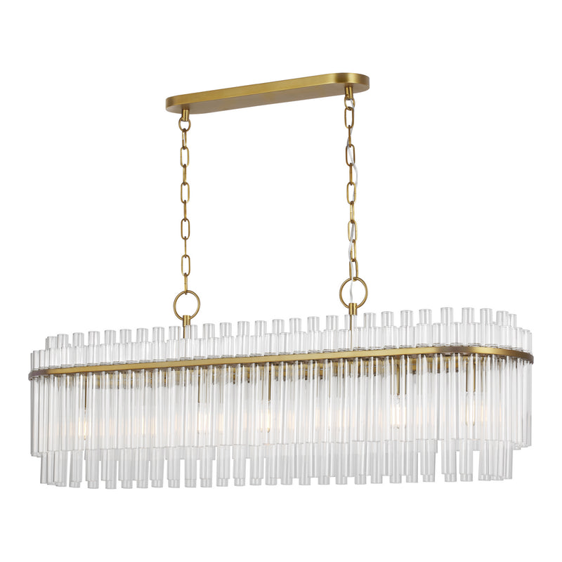 Visual Comfort Studio CC1307BBS Beckett Seven Light Linear Chandelier, Burnished Brass Alternate Image.jpg