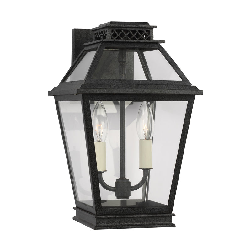 Visual Comfort Studio CO1012DWZ Falmouth Two Light Outdoor Wall Lantern, Dark Weathered Zinc Alternate Image.jpg