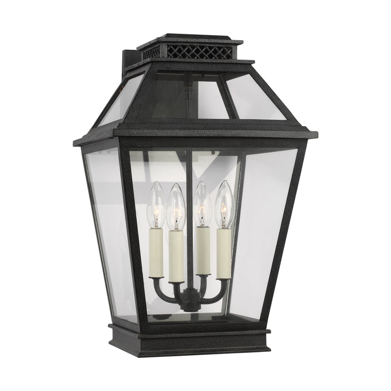 Visual Comfort Studio CO1034DWZ Falmouth Four Light Outdoor Wall Lantern, Dark Weathered Zinc Alternate Image.jpg