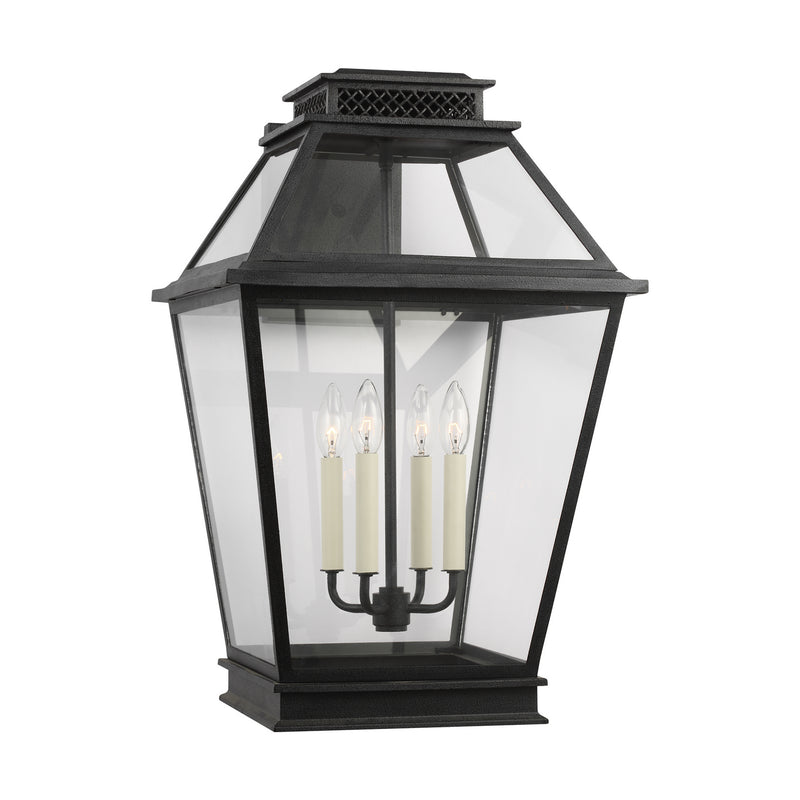 Visual Comfort Studio CO1044DWZ Falmouth Four Light Outdoor Wall Lantern, Dark Weathered Zinc Alternate Image.jpg