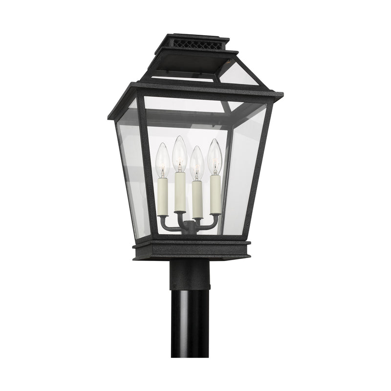 Visual Comfort Studio CO1064DWZ Falmouth Four Light Post Lantern, Dark Weathered Zinc Alternate Image.jpg