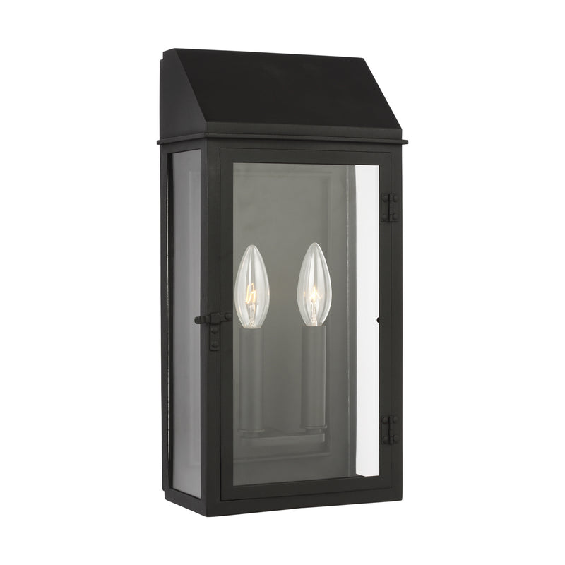 Visual Comfort Studio CO1262TXB Hingham Two Light Outdoor Wall Lantern, Textured Black Alternate Image.jpg