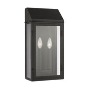 Visual Comfort Studio CO1272TXB Hingham Two Light Outdoor Wall Lantern, Textured Black Alternate Image.jpg