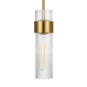 Visual Comfort Studio CP1161BBS Geneva One Light Pendant, Burnished Brass Alternate Image 2.jpg