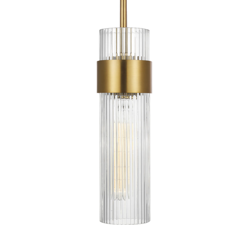 Visual Comfort Studio CP1161BBS Geneva One Light Pendant, Burnished Brass Alternate Image 2.jpg