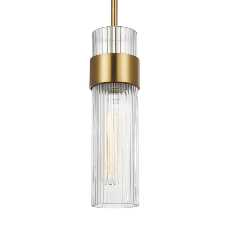 Visual Comfort Studio CP1161BBS Geneva One Light Pendant, Burnished Brass Alternate Image 3.jpg