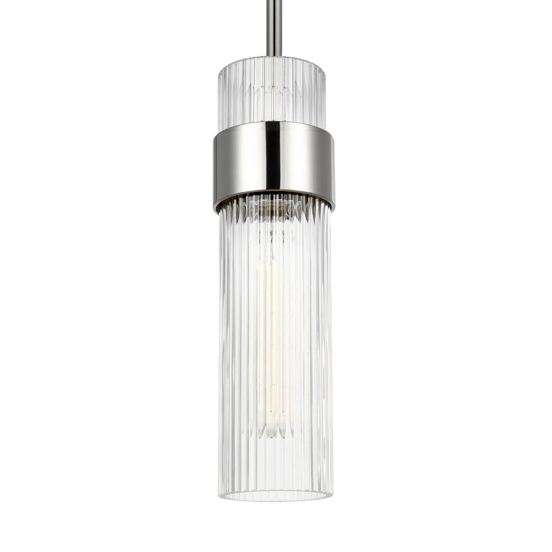 Visual Comfort Studio CP1161PN Geneva One Light Pendant, Polished Nickel Alternate Image 3.jpg