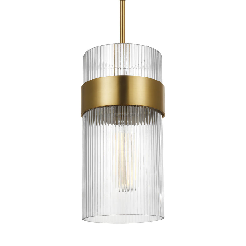 Visual Comfort Studio CP1171BBS Geneva One Light Pendant, Burnished Brass Alternate Image 3.jpg