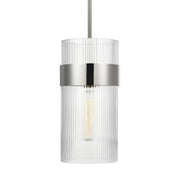 Visual Comfort Studio CP1171PN Geneva One Light Pendant, Polished Nickel Alternate Image 2.jpg