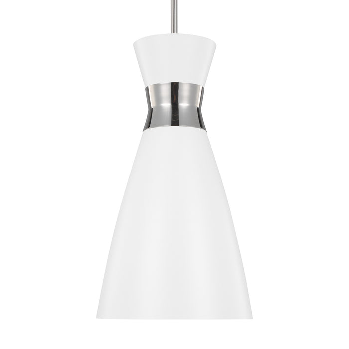 Visual Comfort Studio EP1221MWTPN Heath One Light Pendant, Polished Nickel Alternate Image.jpg