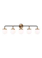 Visual Comfort Studio 4487905-848 Cafe Five Light Wall / Bath, Satin Brass Alternate Image 2.jpg
