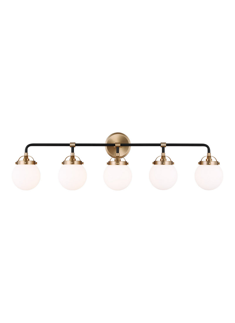Visual Comfort Studio 4487905-848 Cafe Five Light Wall / Bath, Satin Brass Alternate Image 2.jpg