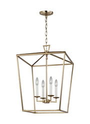 Visual Comfort Studio 5392604-848 Dianna Four Light Lantern, Satin Brass Alternate Image.jpg