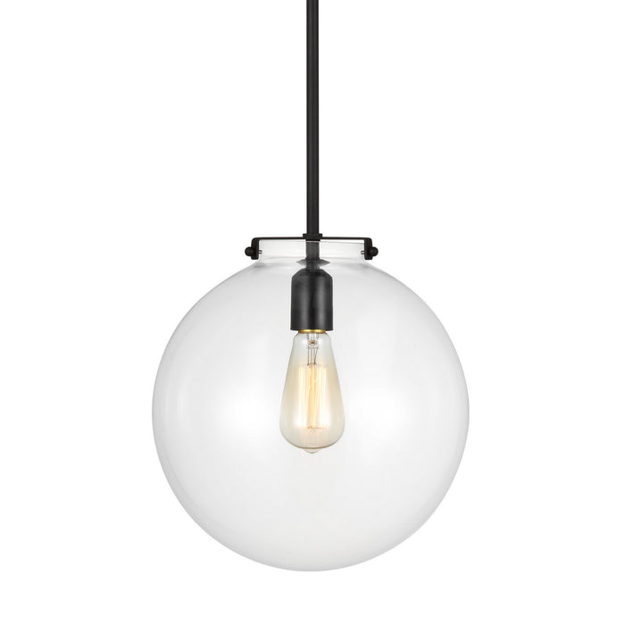 Visual Comfort Studio 6692101-112 Kate One Light Pendant, Midnight Black Alternate Image.jpg