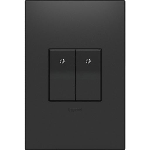 Legrand AABK1G4 Adorne Blank, Half-Size, Graphite Alternate Image 1