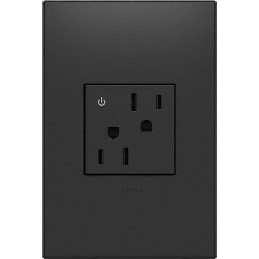 Legrand ARCD152G10 Adorne Dual Controlled Outlet, Graphite Alternate Image 1