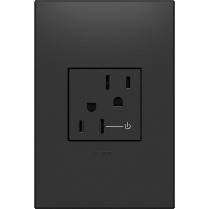 Legrand ARCH152G10 Adorne Half Controlled Outlet, Graphite Alternate Image 1