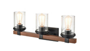 Millennium 3803-MB/WG Taos Three Light Vanity, Matte Black/Wood Grain Alternate Image.jpg