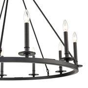 Millennium 46710-MB Florence Ten Light Chandelier, Matte Black Alternate Image.jpg
