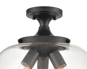 Millennium 9713-MB Ashford Three Light Semi-Flush Mount, Matte Black Alternate Image.jpg