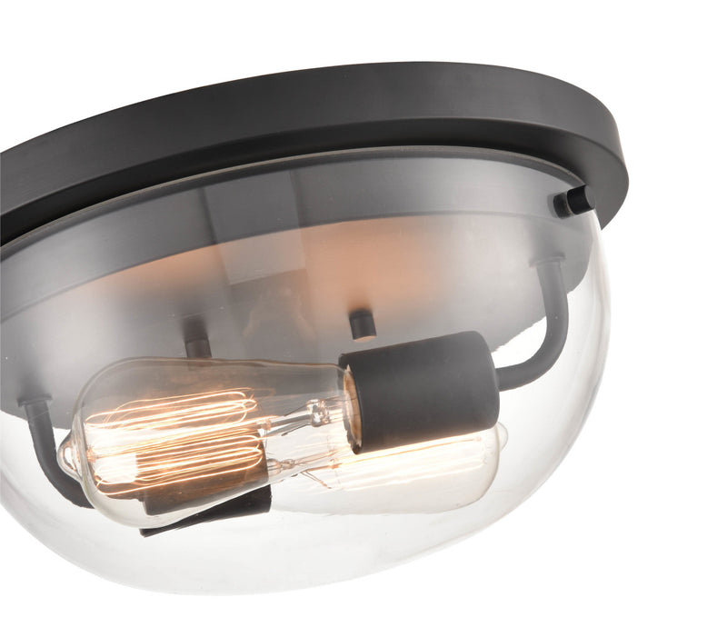 Millennium 9712-MB Ashford Two Light Flushmount, Matte Black Alternate Image.jpg